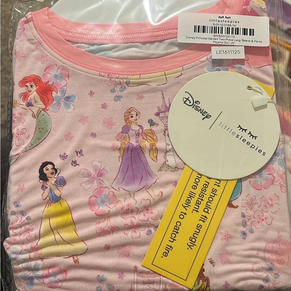 Little Sleepies Princess Garden 4T long sleeve set